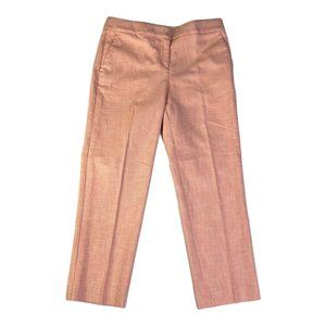 Ann Taylor Kate Fit Textured Blush Pink Tweed Pant